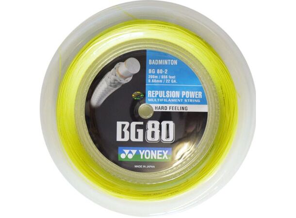 YONEX BG-80 Gul 200m BG-80 - Coil på 200m